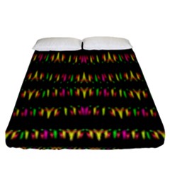 Candle Lights In Warm Cozy Festive Style Fitted Sheet (king Size) by pepitasart