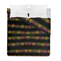 Candle Lights In Warm Cozy Festive Style Duvet Cover Double Side (full/ Double Size) by pepitasart