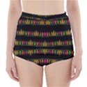 Candle Lights In Warm Cozy Festive Style High-Waisted Bikini Bottoms View1