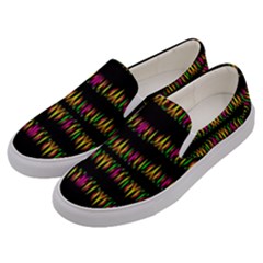 Candle Lights In Warm Cozy Festive Style Men s Canvas Slip Ons by pepitasart