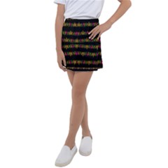 Candle Lights In Warm Cozy Festive Style Kids  Tennis Skirt by pepitasart