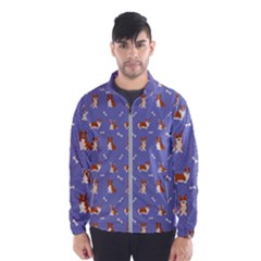 Cute Corgi Dogs Men s Windbreaker by SychEva