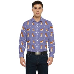 Cute Corgi Dogs Men s Long Sleeve  Shirt by SychEva