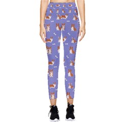 Cute Corgi Dogs Pocket Leggings 