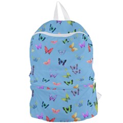 Multicolored Butterflies Whirl Foldable Lightweight Backpack by SychEva