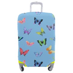 Multicolored Butterflies Whirl Luggage Cover (medium)