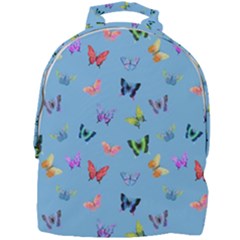 Multicolored Butterflies Whirl Mini Full Print Backpack by SychEva