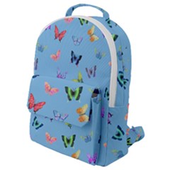 Multicolored Butterflies Whirl Flap Pocket Backpack (small) by SychEva