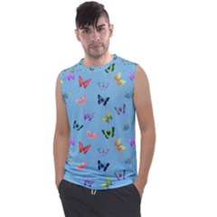 Multicolored Butterflies Whirl Men s Regular Tank Top by SychEva