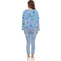 Multicolored Butterflies Whirl Women s Lightweight Cropped Hoodie View4