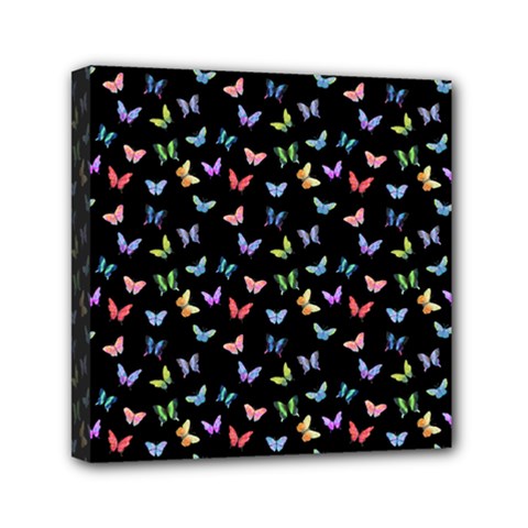 Bright And Beautiful Butterflies Mini Canvas 6  X 6  (stretched) by SychEva