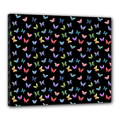 Bright And Beautiful Butterflies Canvas 24  X 20  (stretched) by SychEva