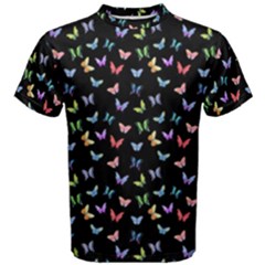 Bright And Beautiful Butterflies Men s Cotton Tee by SychEva