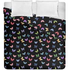 Bright And Beautiful Butterflies Duvet Cover Double Side (king Size) by SychEva