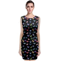 Bright And Beautiful Butterflies Classic Sleeveless Midi Dress by SychEva