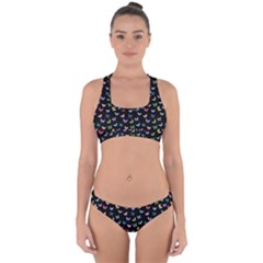 Bright And Beautiful Butterflies Cross Back Hipster Bikini Set by SychEva