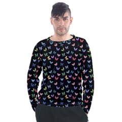 Bright And Beautiful Butterflies Men s Long Sleeve Raglan Tee