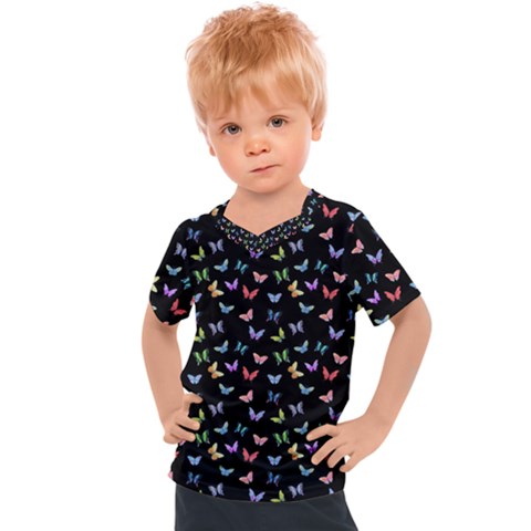 Bright And Beautiful Butterflies Kids  Sports Tee by SychEva