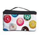 Delicious Multicolored Donuts On White Background Cosmetic Storage View1