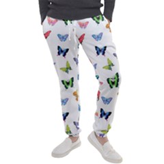 Cute Bright Butterflies Hover In The Air Men s Jogger Sweatpants by SychEva