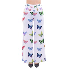 Cute Bright Butterflies Hover In The Air So Vintage Palazzo Pants by SychEva