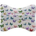 Cute Bright Butterflies Hover In The Air Velour Seat Head Rest Cushion View2