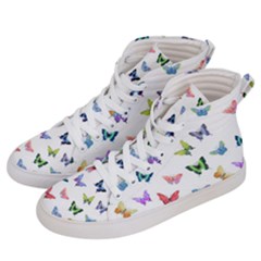 Cute Bright Butterflies Hover In The Air Women s Hi-top Skate Sneakers by SychEva