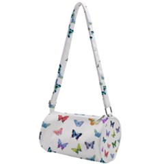 Cute Bright Butterflies Hover In The Air Mini Cylinder Bag by SychEva