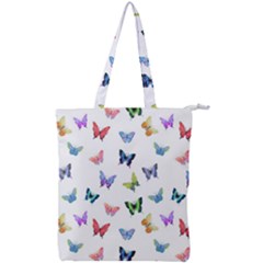 Cute Bright Butterflies Hover In The Air Double Zip Up Tote Bag by SychEva