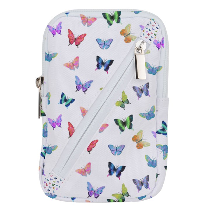 Cute Bright Butterflies Hover In The Air Belt Pouch Bag (Large)