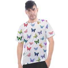 Cute Bright Butterflies Hover In The Air Men s Sport Top by SychEva