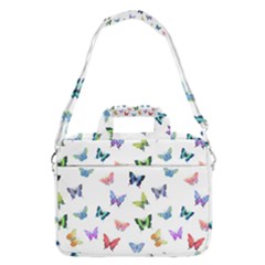 Cute Bright Butterflies Hover In The Air Macbook Pro Shoulder Laptop Bag (large)