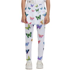 Cute Bright Butterflies Hover In The Air Kids  Skirted Pants