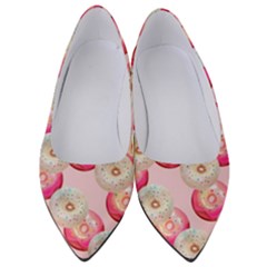 Pink And White Donuts Women s Low Heels by SychEva