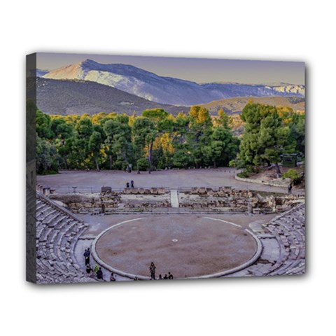 Epidaurus Theater, Peloponnesse, Greece Canvas 14  X 11  (stretched) by dflcprintsclothing