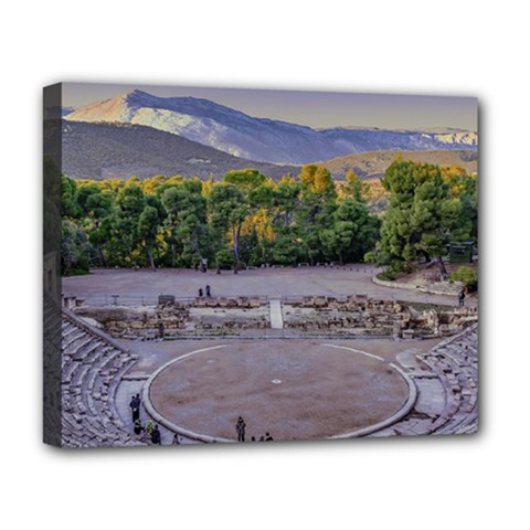 Epidaurus Theater, Peloponnesse, Greece Deluxe Canvas 20  X 16  (stretched) by dflcprintsclothing