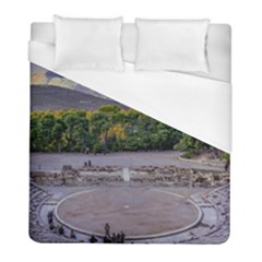 Epidaurus Theater, Peloponnesse, Greece Duvet Cover (full/ Double Size) by dflcprintsclothing