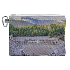 Epidaurus Theater, Peloponnesse, Greece Canvas Cosmetic Bag (xl) by dflcprintsclothing