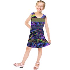 Unadjusted Tv Screen Kids  Tunic Dress by MRNStudios