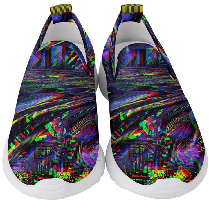 Unadjusted Tv Screen Kids  Slip On Sneakers