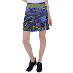 Unadjusted Tv Screen Tennis Skirt by MRNStudios