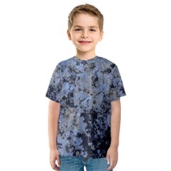 Marble Texture Top View Kids  Sport Mesh Tee