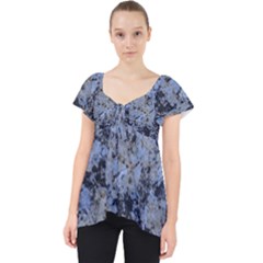 Marble Texture Top View Lace Front Dolly Top