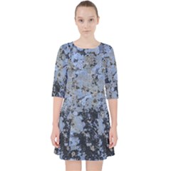 Marble Texture Top View Pocket Dress