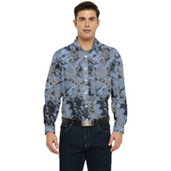 Marble Texture Top View Men s Long Sleeve  Shirt