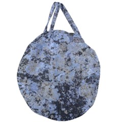 Marble Texture Top View Giant Round Zipper Tote