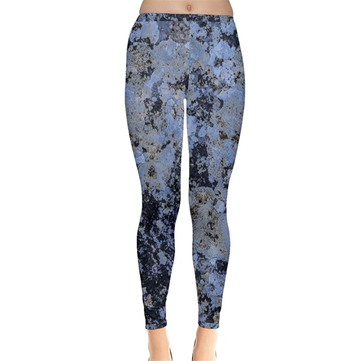 Marble Texture Top View Inside Out Leggings