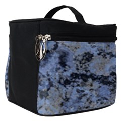 Marble Texture Top View Make Up Travel Bag (small)