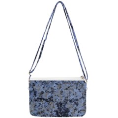 Marble Texture Top View Double Gusset Crossbody Bag by dflcprintsclothing