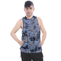 Marble Texture Top View Men s Sleeveless Hoodie by dflcprintsclothing